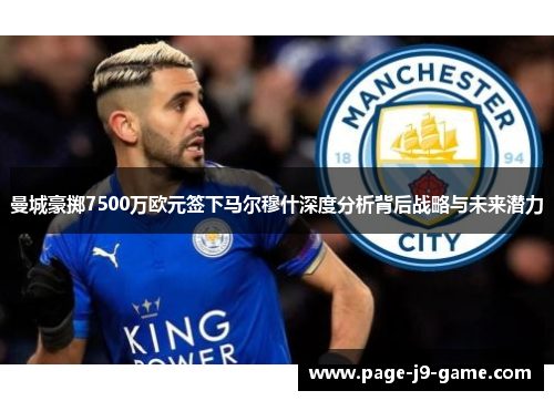 曼城豪掷7500万欧元签下马尔穆什深度分析背后战略与未来潜力